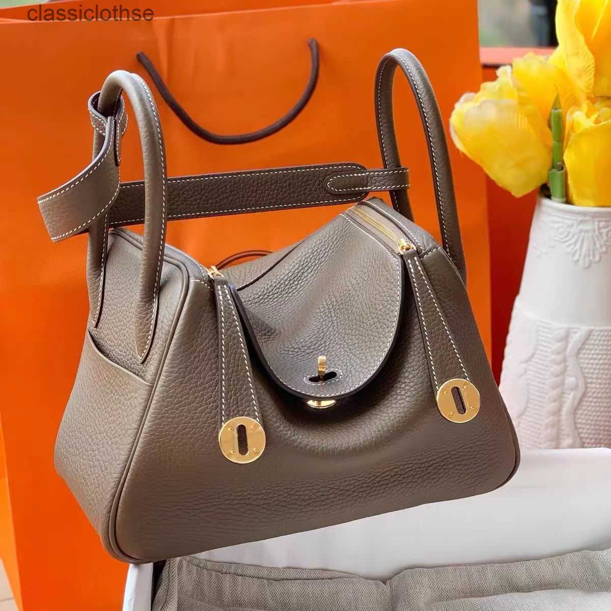 

New fashion bag 2023 Hemes Designer Birkins 25 35 bags For womens Organizer Handbags cowhide leather MulticoloYQ2, Premium black large 25cm