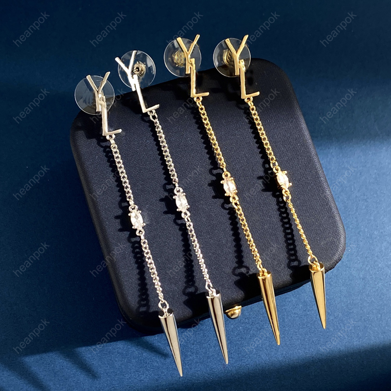 

Fashion Dangle Earrings Designer Stud Earring Gold Chain Link Luxury Women Hoops 925 Silver Wedding Jewerlry Accessories With Box