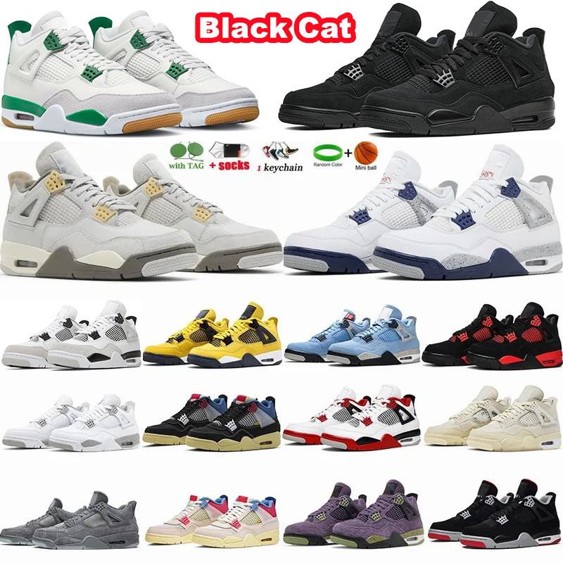 

basketball 4 shoes for men women 4s Military Black Cat Sail Pine Green White Oreo Seafoam Infrared Messy Room Craft Photon Dust mens dhgate sports j4 sneakers trainer, 15