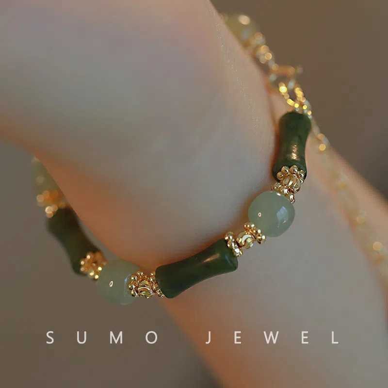 

Bracelets Natural Olive and Jade Bamboo Festival Bracelet for New Chinese China-Chic Women link A