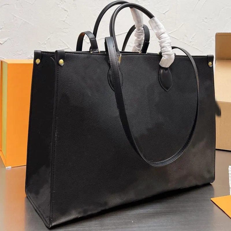 

Designers Bags Luxury Women Tote Bag Shoulder Bag GM Handbag Embossed Letter Genuine Leather Large Capacity Shopping Bags crossbody Handbags Purse Black Hand Totes