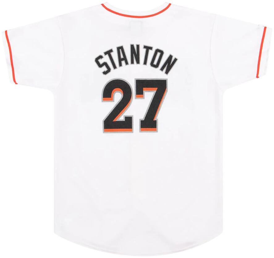 

Stitched Baseball Jerseys 27 Giancarlo Stanton Mitchell Ness jersey Men Women Youth S-4XL retro jersey