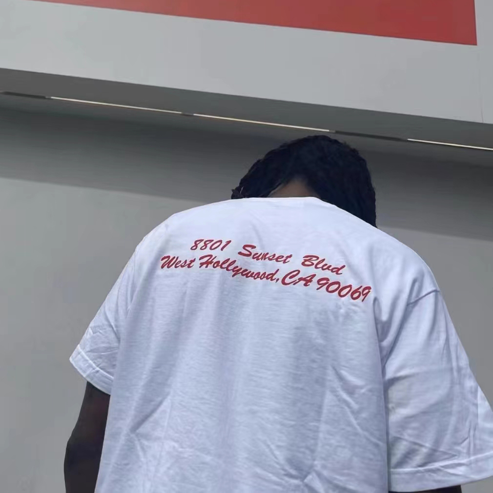 

22FW Woman Men' T-shirts LA Store Limited Classic Box Letter Tee New Limited Loose Summer Short Sleeve Fashion Casual Solid Breathable High Street Tee TJAMMTX107, White