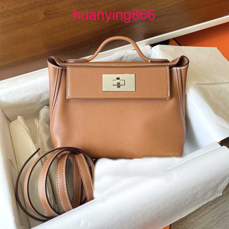 

Herms's Bags for Designer Woman Cowhide 2424 mini Kelys's Lock Buckle Single Shoulder Diagonal Span Double Large Capacity Fashion Trend Women's Leisure 10 VYLY, Elephant grey