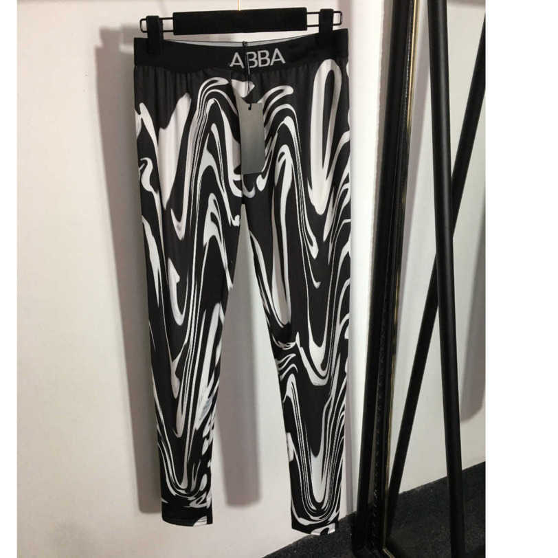 

23ss Women designer brand leggings letter printing Stretch slimming leggingss Letter webbing waist New style logo printed trousers fashion women Clothes a1