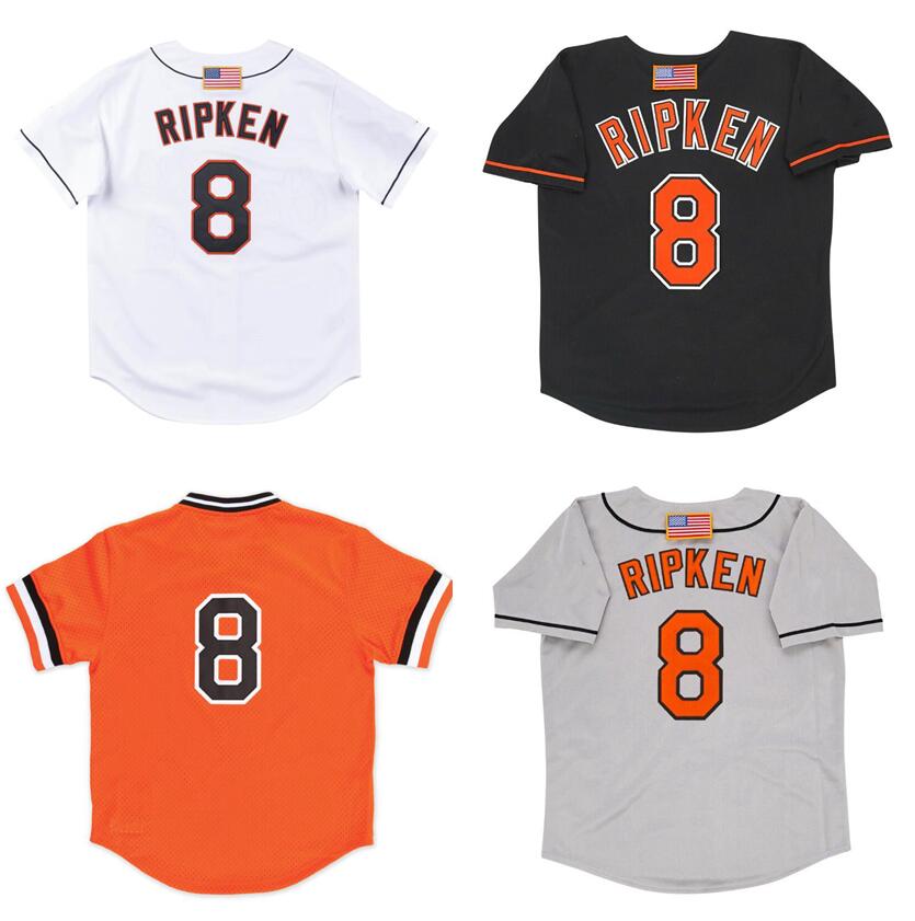 

Stitched Baseball Jerseys 8 Cal Ripken Jr Mitchell Ness jersey 2001 Men Women Youth S-4XL retro jersey
