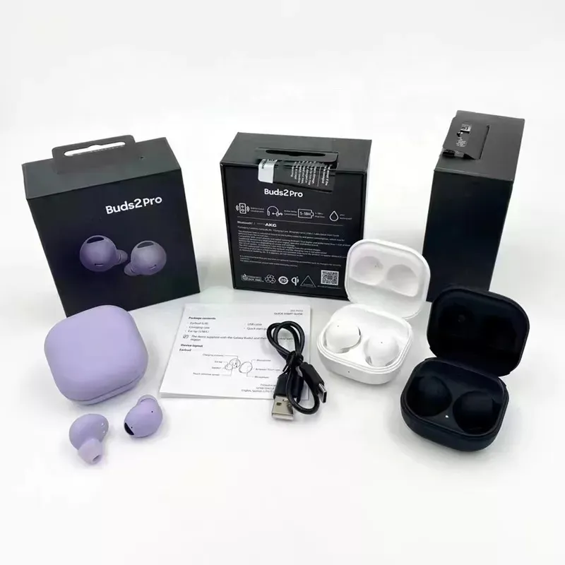 

Buds 2 Pro TWS Stereo Hands Wireless Charging Headphones With Charger Box Power Display, Black