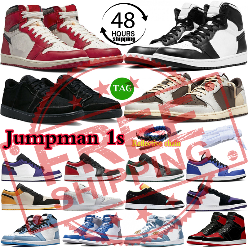 

1 low 85 Black White Slippers Men Basketball Shoes 1s high Black Phantom Reverse Mocha Concord Chicago Lost and Found Patent True Blue Women Mens Trainers Sneakers, #33 carnival
