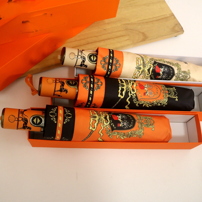 New High-End Folding Automatic UV Protection Fashion Sun Umbrella K260224-image-1095330512