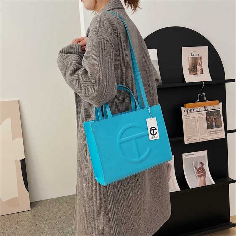 

handbag 2023 Fashion women's bag leather quality handbag fashionable family model simple fashion large capacity single shoulder ins portable messenger Bag, Red15