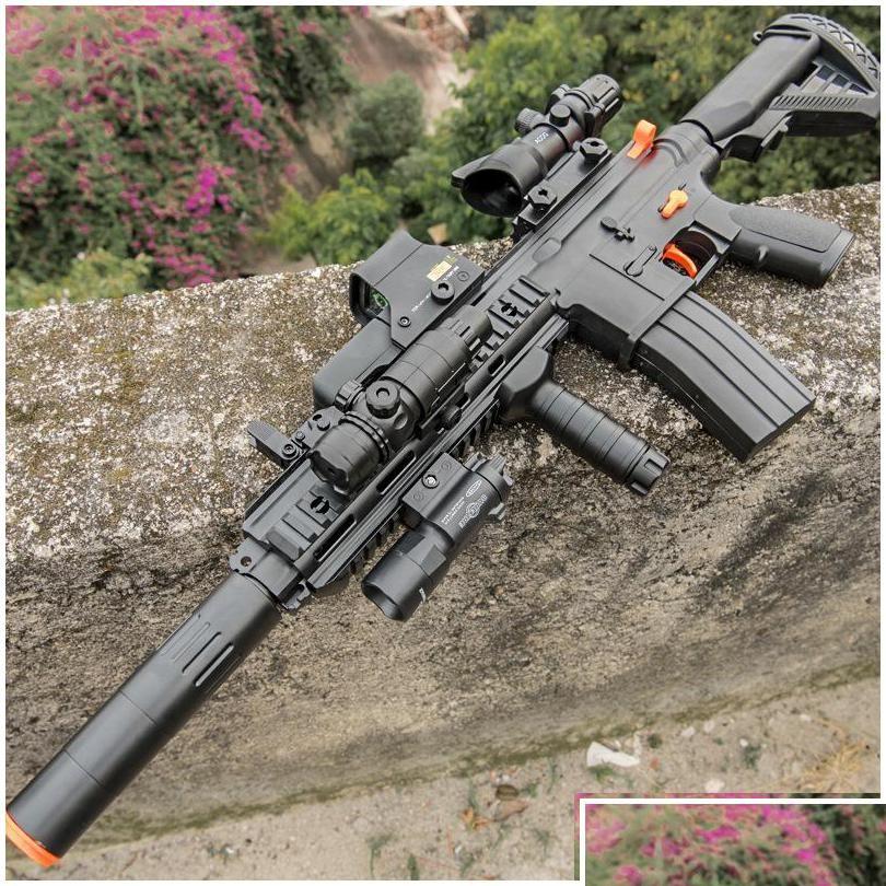 

Gun Toys Electric Manual Toy Mode 2 In 1 M416 Matic Burst Mtifunctional Water Bomb Children Drop Delivery Gifts Dhyz9