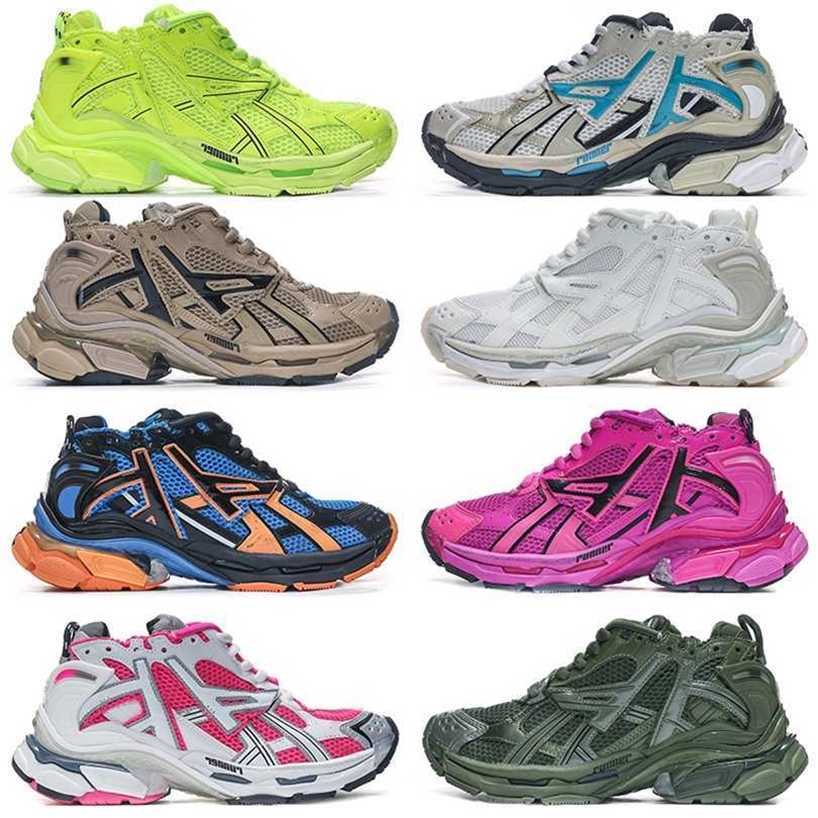 

Designers Women Men Runner 7 casual shoes Runner 7.0 Transmit sense retro Trainers black white pink blue wine red runner sneakers jogging hiking Defender SneakeCCR1, Colour# 12