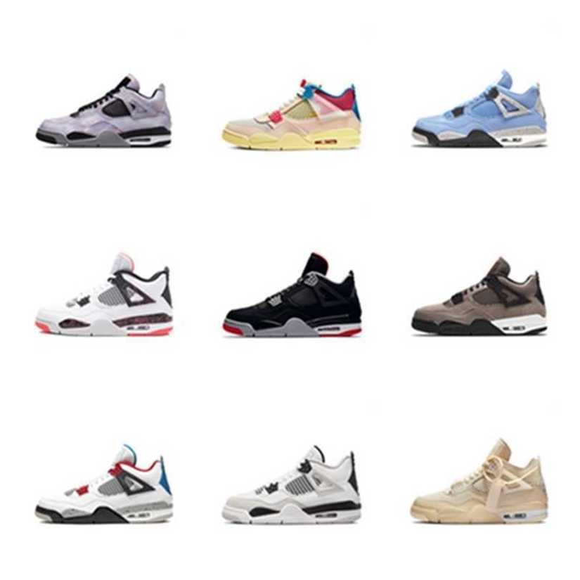 

Highquality Jumpman Oreo Sail 4s Basketball Shoes Mens Womens College Blue Red Thunder Bred Union Taupe Haze What the Military Black Cat Cement Sneakers 4xsj