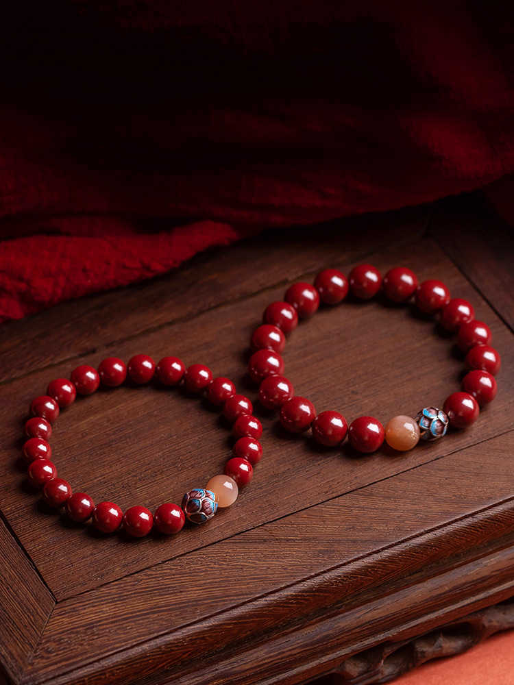 

Bracelets Vermilion high content purple gold bracelet commercial gift Tiktok live broadcast link A
