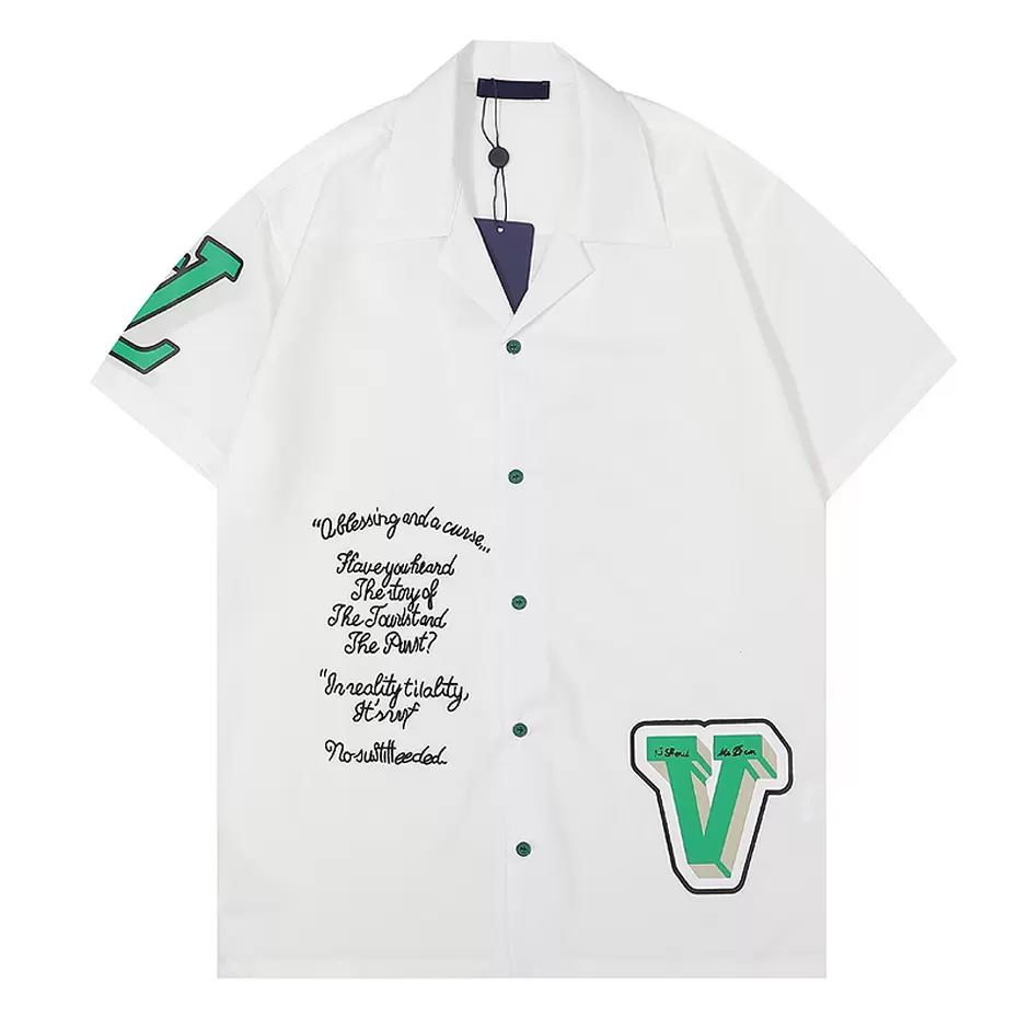 

Designer Mens Casual Shirts spring and summer fashion casual Tshirt street hip-hop man shirt printing pattern unisex M-3XL, Color