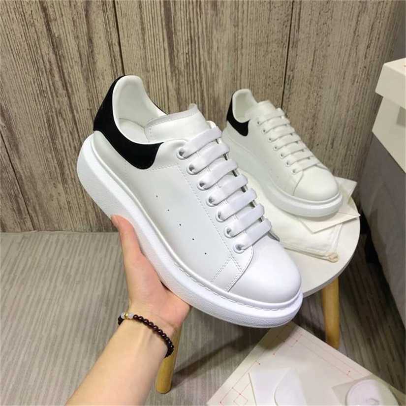 

Casual Shoes Designer Leather Lace Up Plate-Forme Men Fashion Platform Sneakers White Black Mens Womens Luxury Velvet Suede Size 35-46 REC8, Amq-22