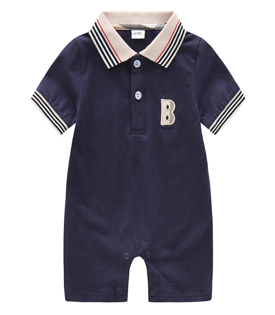 

Baby rompers plaid Bows tie jumpsuits toddler kids lapel short sleeve cotton climb clothes fashion newborn kids diaper2394603, Red
