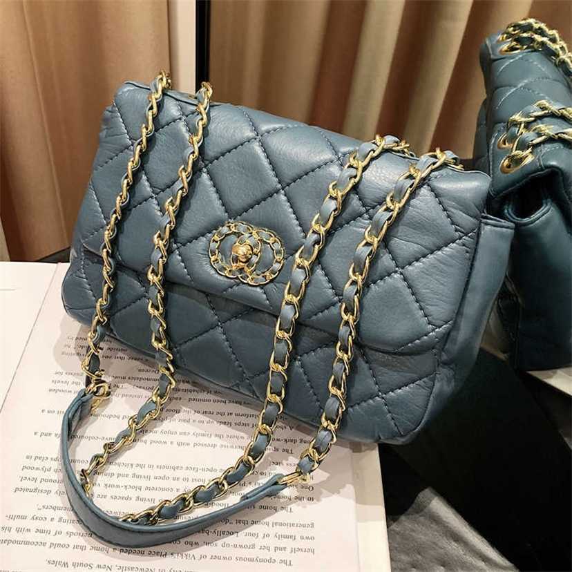 

handbag 2023 Fashion women's bag leather quality handbag handbag fashionable shoulder Lingge Embroidery and Popular Crossbody Mesh Red Super Fire Small Square Bag, Black7