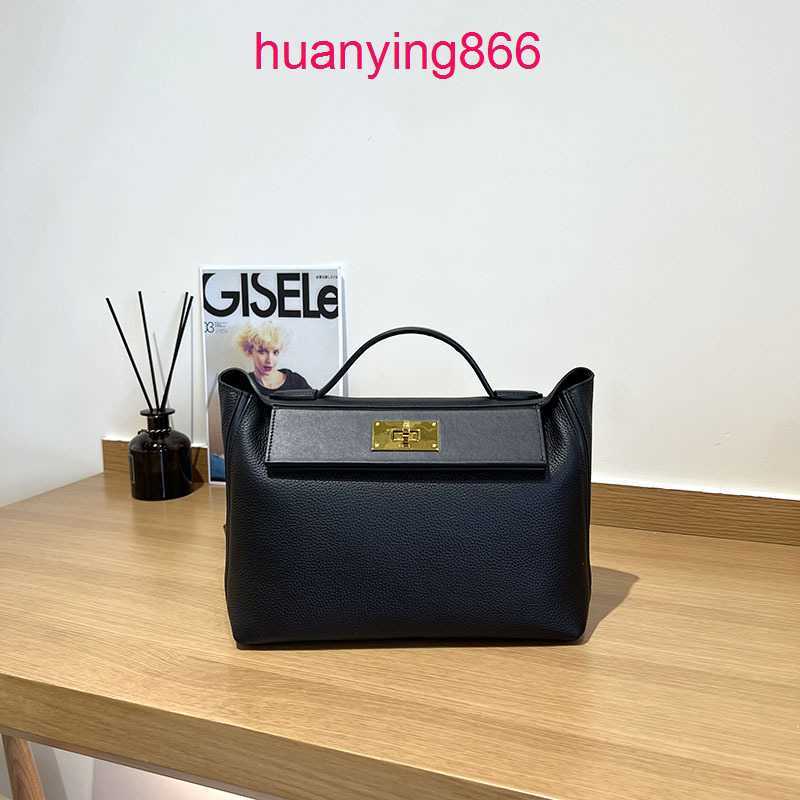 

for Bags Designer Herms's Woman Togo Leather 2424 Kelys's Fashion Top Layer Cow Messenger Lock Buckle Women's Handbag Underarm 27P1, Gray 21cm elephant grey