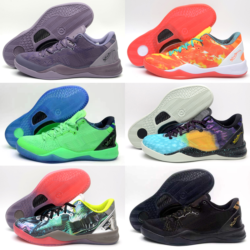 

2023 Bryants 8 Black Mamba Basketball shoes FTB What the Prelude master Easter BHM Red Christmas Black White Sports sneakers Size 39-46, As photo 2