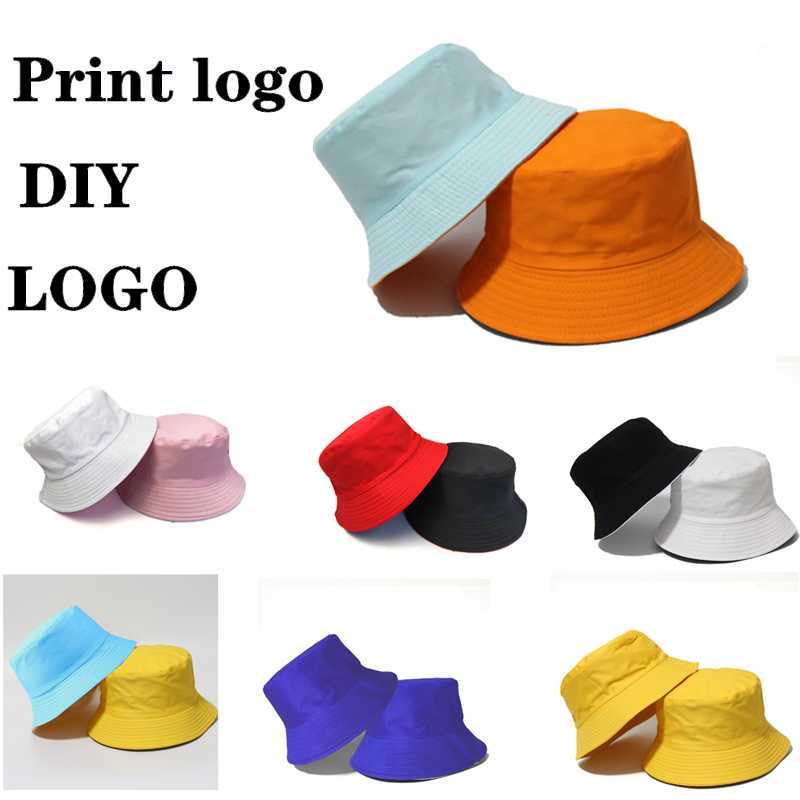 

HBP Brim Hats Custom Printed Wide Cotton Bucket Hat Women's Summer Panama Cap Men's Unisex Solid Color Double Sided Fisherman's Hats Bob Caps P230311, 21