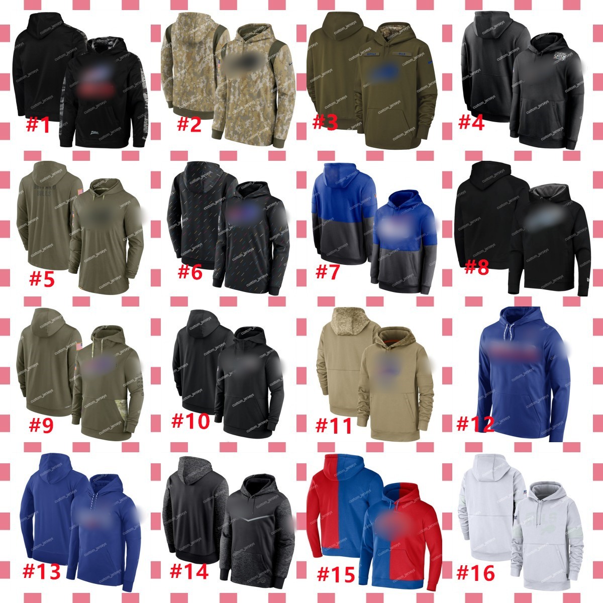 

Men Women Youth Buffalo''Bills''Hoodie Olive 2022 Salute to Service Therma Performance Pullover Custom White Black Armygreen Football''NFL''Hoodie, #3