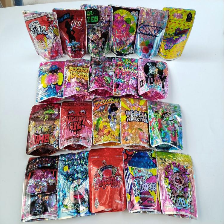 

Packing Bags Mvp Gumbo Hologram Mylar Cali Packs Resealable Smell Proof Clifford Sweet Potato Pie Tien Piss Gummy Cap Italian Ice Ed Otgfu