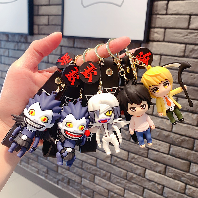 

12 Styles Anime Doll Cute Keychain Figures Toy Kawaii Cartoon Keychain Children's Backpack Pendant Key Chain Accessories Friends Gifts Female Girl Car Key Pendant