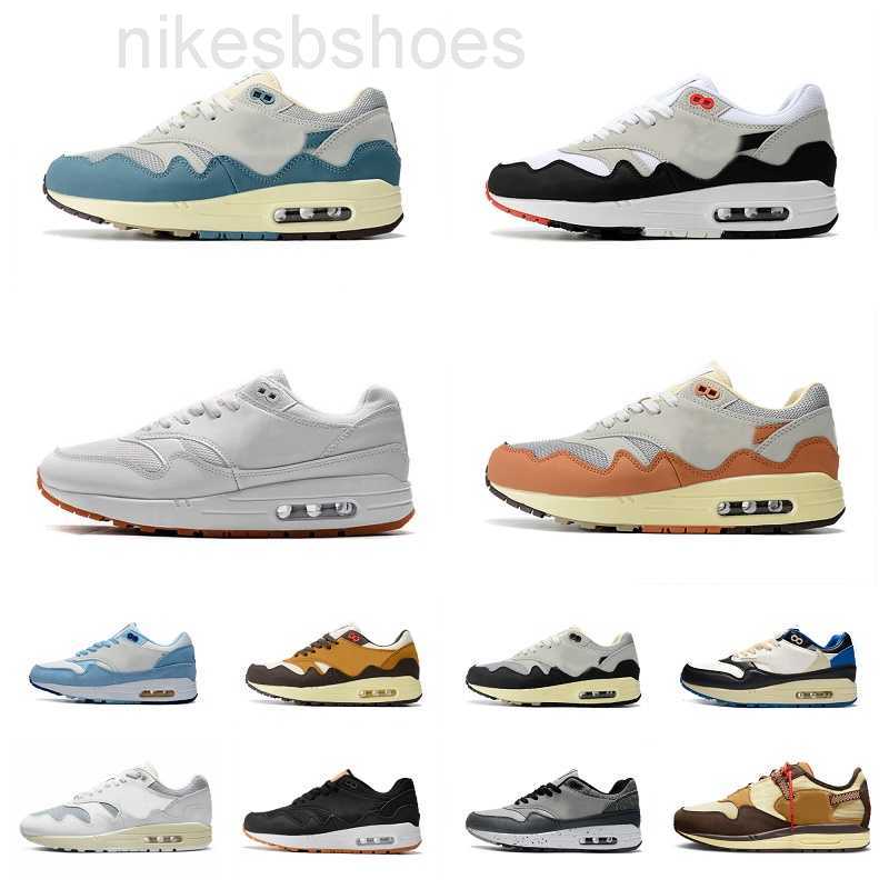 

Airmaxs Max 1 Running Shoes Mens Women Air Patta Waves Sean Wotherspoon Noise Aqua Monarch Travis Cactus Jack Baroque Brown Anniversary, K015