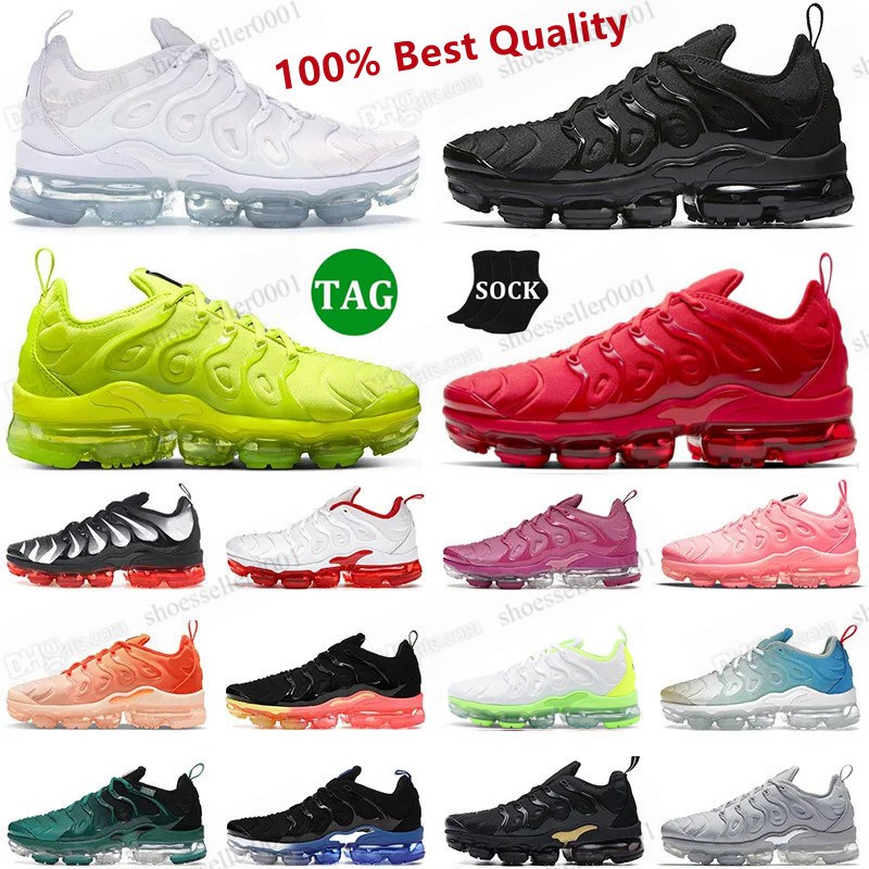 

Running Shoes TN Plus Men Women vapor maxs Vapormaxes Trainers Triple Black Tennis Ball USA Cherry Hyper Violet Olive Orange Gradients Outdoor max tns Sneaker, 17