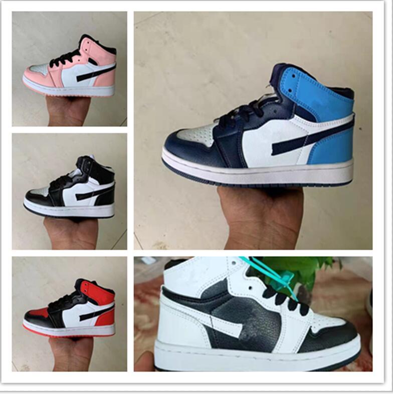 

Fashion Kid Jumpman 1 Basketball Shoes Toddler Pine Green Game Royal Obsidian Chicago Bred Athletic Sneakers Multi-Color Tie-Dye Outdoor new