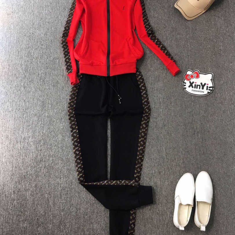 

23ss Designer brand tracksuit Spring Autumn New European American Brand Style High quality Sports Suit Women's Wear womens clothing, White