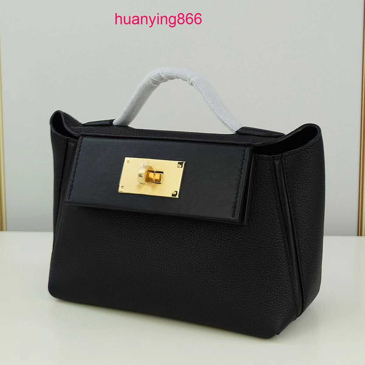 

Bags Designer for Herms's Woman 2424 Mini Litchi Grain Leather One-shoulder Diagonal Cross Portable Women's Tote Fashion High-capacity Trend 0CNQ, Black3