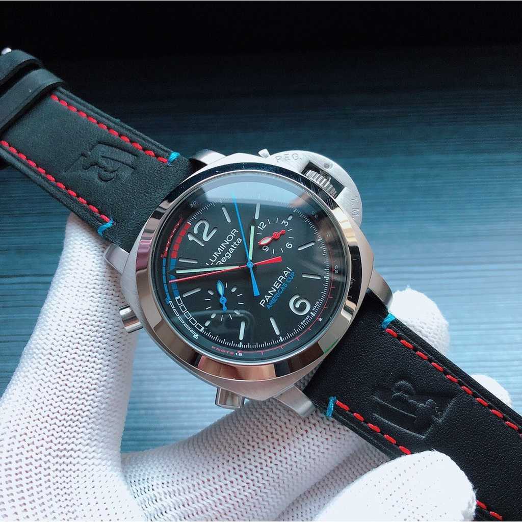 

Luxury mechanical watch Panera_ Sapphire Mirror Swiss Automatic Movement Size 47mm Imported Cowhide Strap Men's sports OV0J
