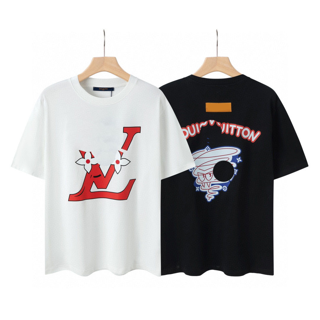 

Men's Plus Tees & Polos Round T-shirt plus size neck embroidered and printed polar style summer wear with street pure cotton g1e4