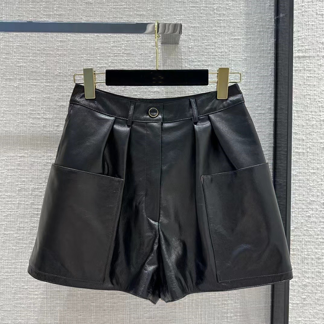 

Milan Runway Shorts 2023 Spring Summer Fashion Designer Shorts Brand Same Style Luxury Women' Pants 0311-20, Black