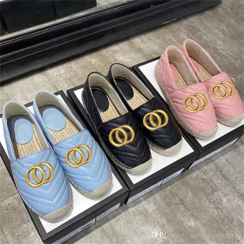 

Designer classic lady platform fisherman shoes luxury Flat women Straw bottom casual boat shoe Metal buckle 100% leather Ladies Lazy Loafers size 35-39-40-41 Wi LFCT, Extra surprises