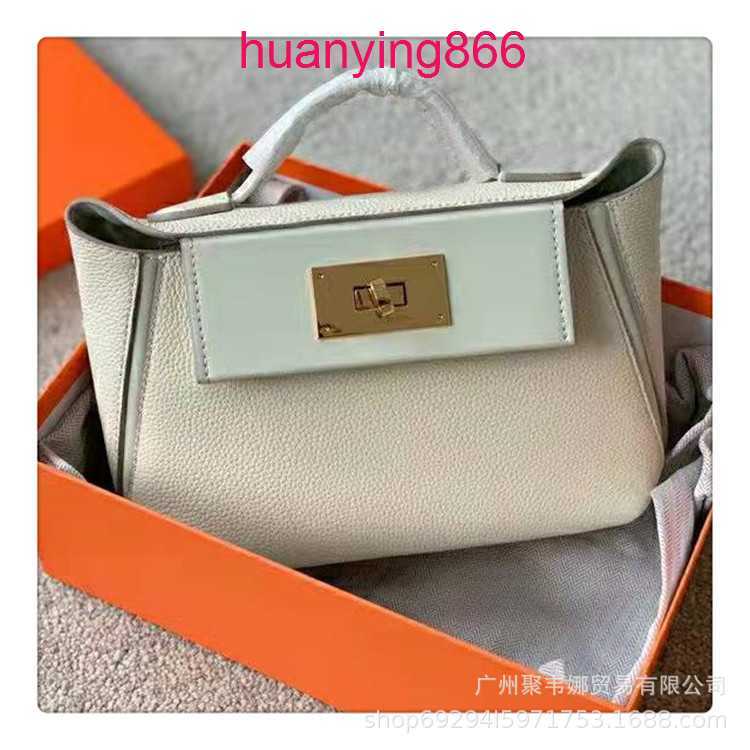 

Herms's Bags for Designer Woman Top Layer Cow Leather Kelys's 2424 Mini Portable 2022 New Cross-body Shoulder Women ORSP, Elephant grey cloth