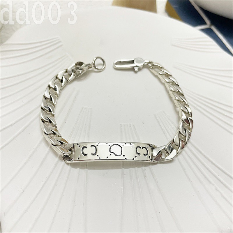 

Hip hop skull pattern mens bracelet cuban link chains double g pulsera ladies braclet designer accessories retro ghosts Bracelets homme party pretty gifts ZB029 H1