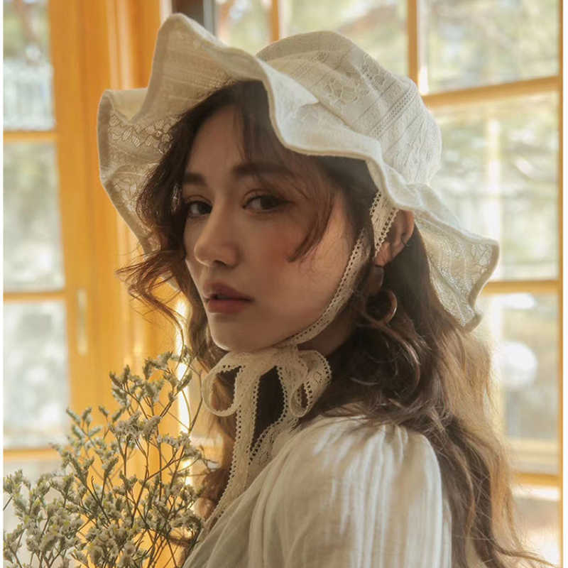 

HBP Brim Hats Spring and Wide Autumn French Retro Le Bucket Hats for Women White Le-up Cap Large-brimmed Pleated Fisherman Hat Gorros P230311, Black