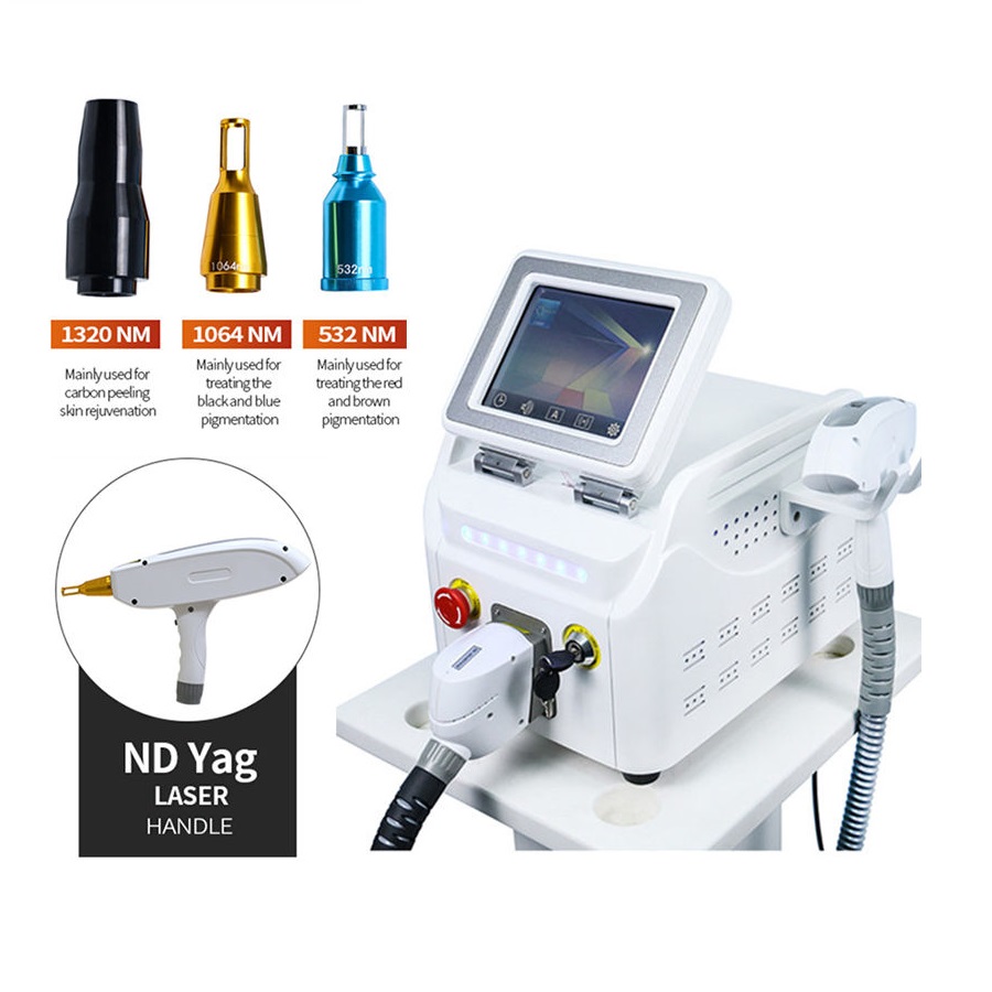

portable Nd Yag Laser Tattoo Pigmentation Removal Laser Carbon Peel Eyebrow 1064nm 532nm laser machine 1320 carbon peeling