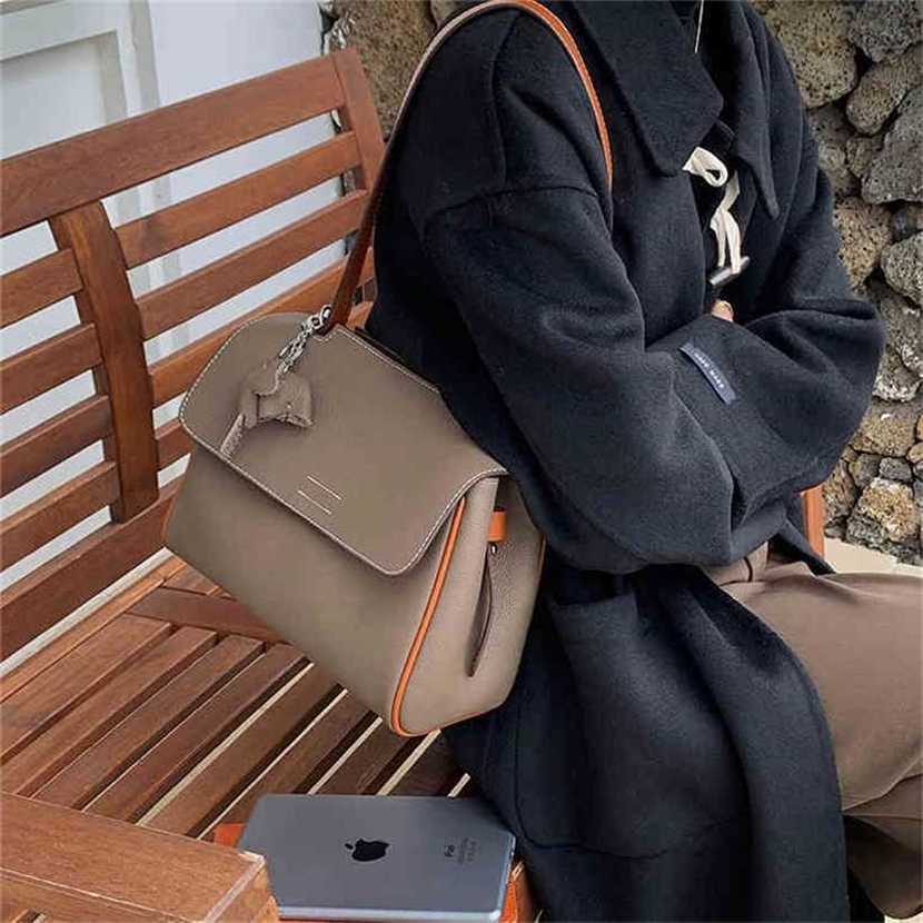 

handbag 2023 Fashion women's bag leather quality Handbag top layer Leather Premium leather tote women's Shoulder Messenger underarm Bag, Brown3