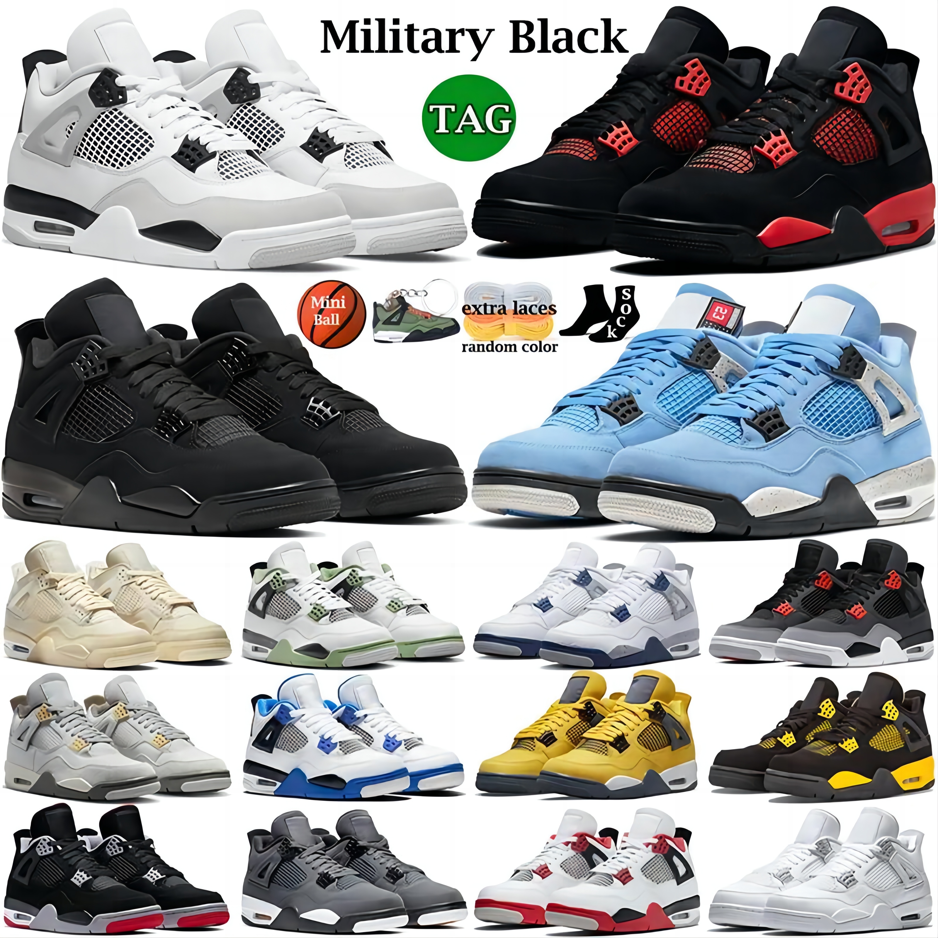 

basketball shoes for men women Military Black Cat Red Thunder Pine Green Sail University Blue White Oreo Dark Mocha Bred Chicago Banned mens sneakers, # 23