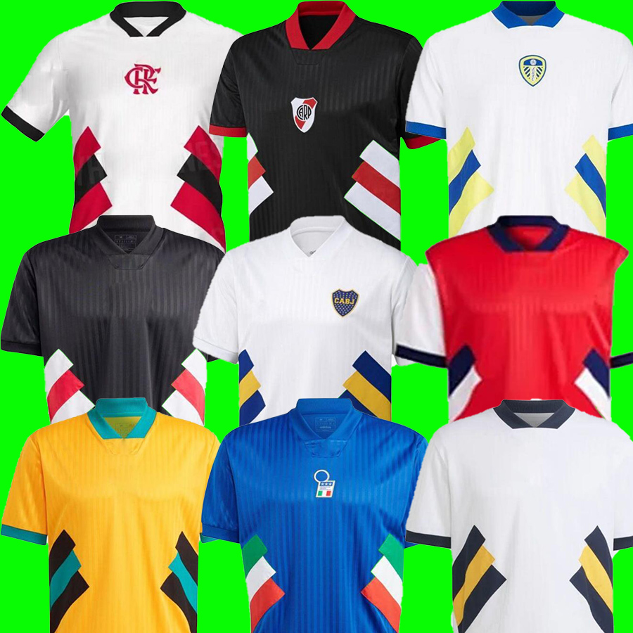 

ICONS Retro Soccer Jerseys the 90s ICONS Jersrey Real Madrids Italia Boca Juniors Flamengo River Plate retro football Shirts, Peinaluoer special