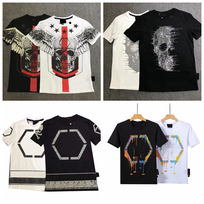 

Men's Tees & Polos Designer Mens Skull Diamond t shirts Short sleeve Brand Spring and Summer high O-Neck Quality Skulls TShirt tees #P13, Don't choose(non-delivery)