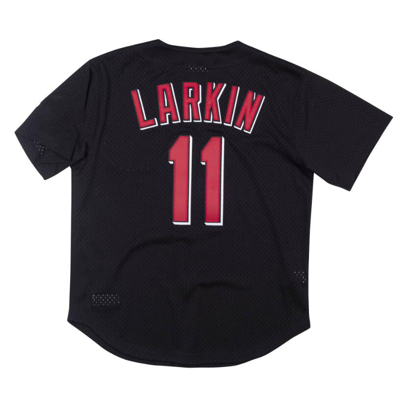 

Stitched Baseball Jerseys 11 Barry Larkin Mitchell Ness jersey 2000 Men Women Youth S-4XL retro jersey