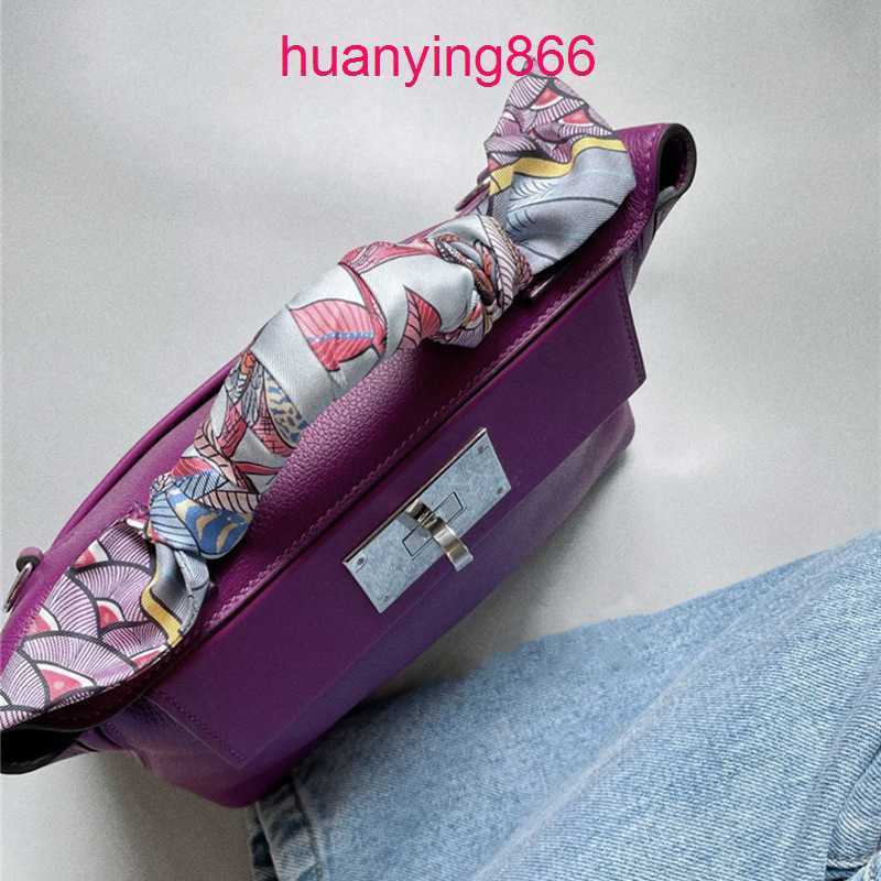 

for Designer Herms's Bags Woman Cowhide 2424 mini Kelys's Lock Buckle Single Shoulder Diagonal Span Double Large Capacity Fashion Trend Women's Leisure OI60, Elephant grey