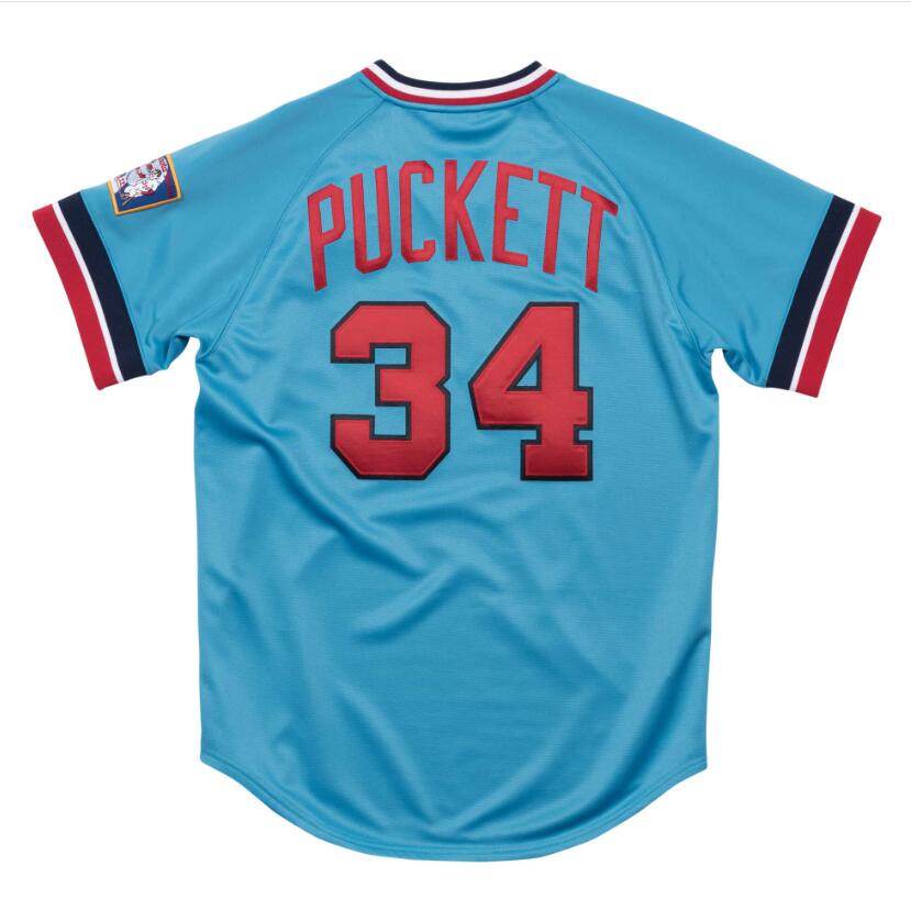 

Stitched Baseball Jerseys 34 Kirby Puckett Mitchell Ness jersey 1984 Men Women Youth S-4XL retro jersey