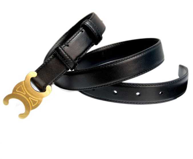 

Belt Women's leather 2.5 butterfly buckle calfskin pure copper large brand Triumph belt gift box packaging, Army green