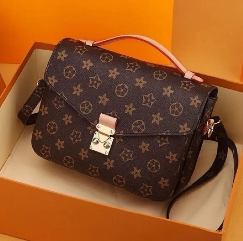 

High quality Women Luxurys Designers Bags Handbag Women Handbags Lady Messenger Fashion Shoulder Bag Luxury Crossbody Wallet Tote Wallets Black Embossing, Yellow flower